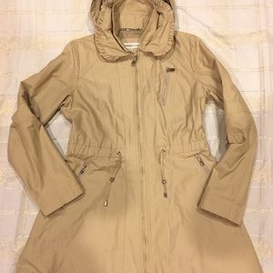 Laundry by Design Tan Hooded Fit & Flare Coat 🧥